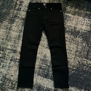 H&M Black Slim Straight Jeans (Size 30)